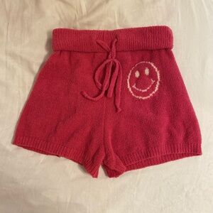 Pink Smiley Face Shorts